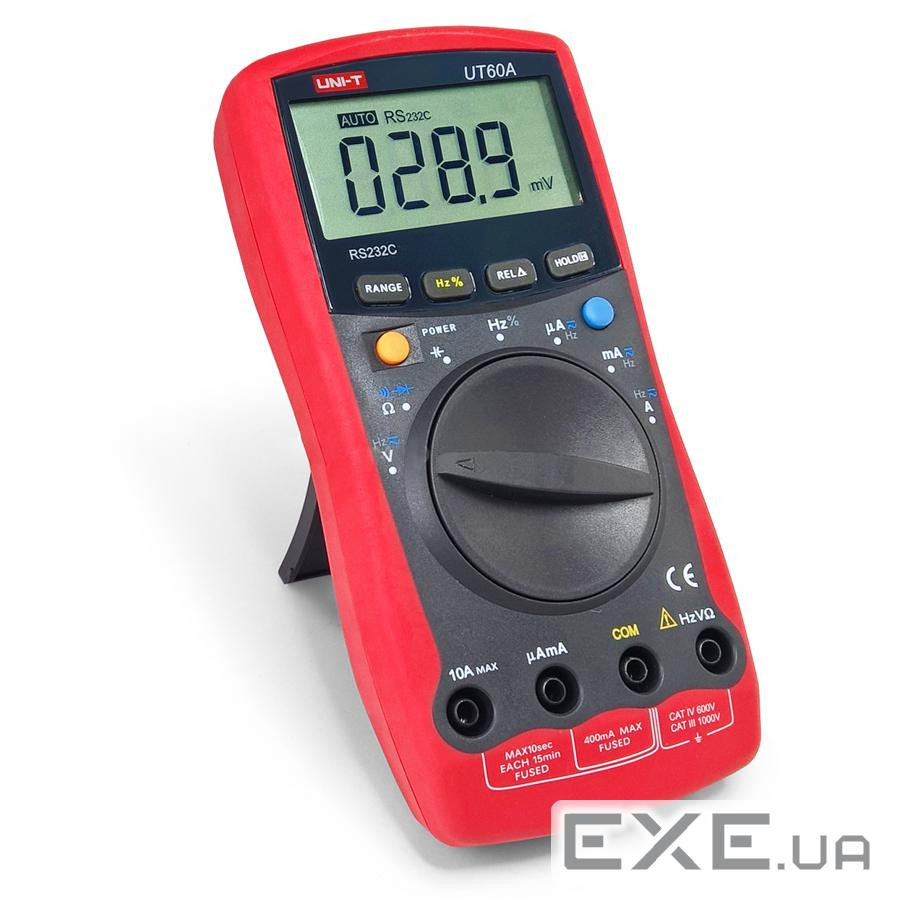 Мультиметр GT профессиональный сила тока, сопротивление, напряжение, частота, диод (UT60A)