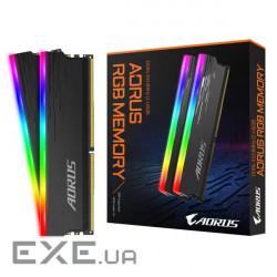 Модуль пам'яті AORUS RGB Black DDR4 3333MHz 16GB Kit 2x8GB (GP-ARS16G33)