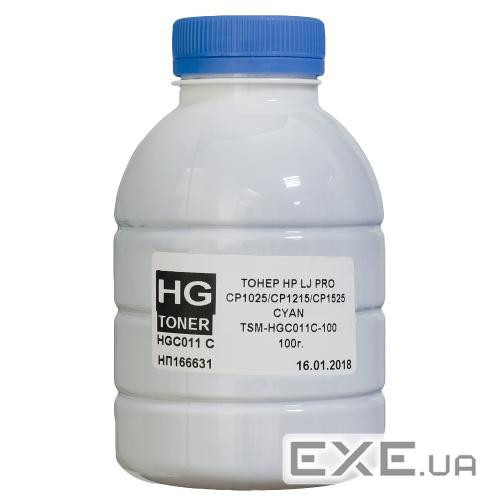 Тонер HP CLJ CP1025/1215/1525 100г CYAN HG (TSM-HGC011C-100)