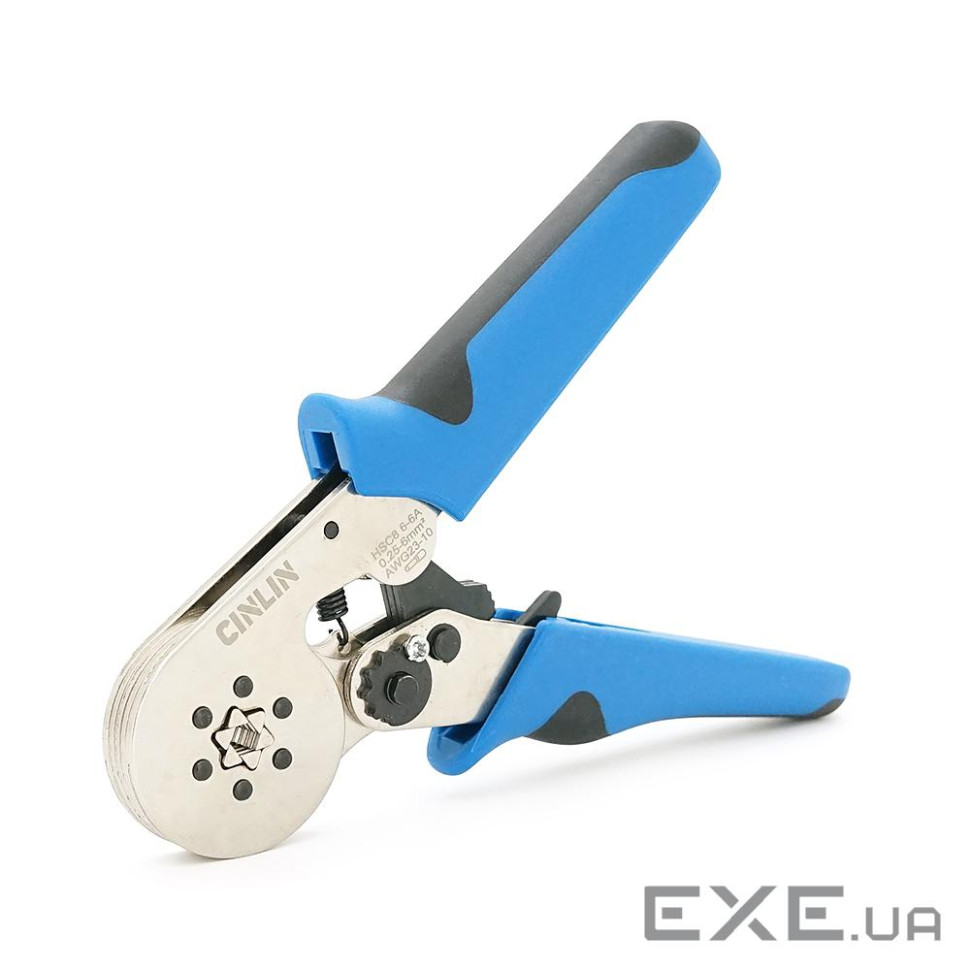 Крімпер CINLINELE HCS8 6-6 для обтиску кабельного накінечника, 0.25-6mm2, Blue (hsc8 6-6 0.25)