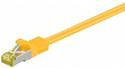 Патч-корд екранувань RJ45 SFTP7 20.0m, patch AWG26 D=6.2mm LSOH Gold Cu, жовтий (75.09.1656-10)