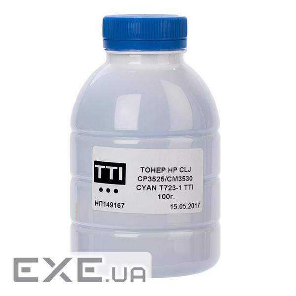 Тонер HP CLJ CP3530/3525 100г CYAN TTI (TSM-T723-1-100)