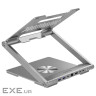Canyon Laptop stands with hub, TYPE C F to HDMI2.0+2USB3.0+USBC3.0+RJ45+PD, TYEP C TO C c (CNS-SDS2)