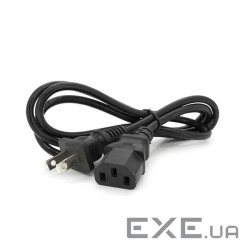 Кабель живлення CN 1m, 0.5mm, PC-184/2 B-C13 2 pin (американський троян (PC-184 / 2 B-C13СAA15-1м)