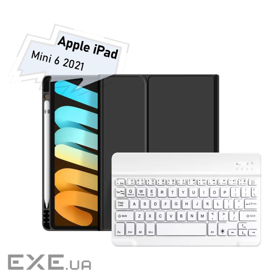 Чохол до планшета BeCover with keyboard Apple iPad Mini 6 2021 Black (712986)