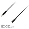 Кабель мультимедійний 3.5mm M to 3.5mm F 1.5m Piko (1283126473937)