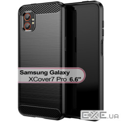 Чохол до мобільного телефона BeCover Carbon Series Samsung Galaxy XCover7 Pro SM-G766B Black (713559