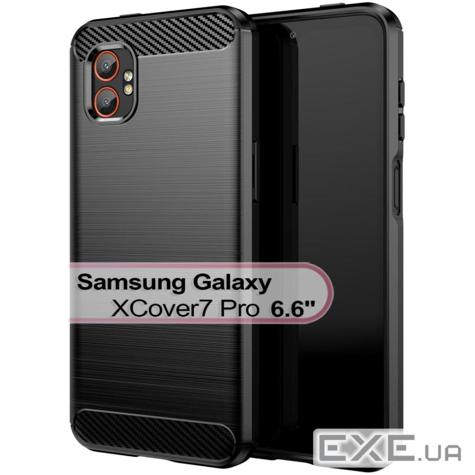 Чохол до мобільного телефона BeCover Carbon Series Samsung Galaxy XCover7 Pro SM-G766B Black (713559