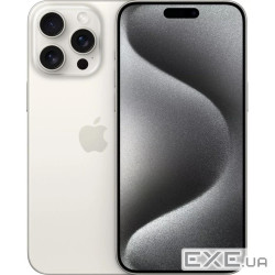 Мобільний телефон Apple iPhone 15 Pro 128Gb (Grade A) White Titanium USED (iP15Pr12WhT_A)