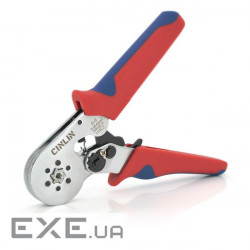 Кримпер CINLINELE HCS8 6-6A для обтиску кабельного наконечника, red + набір (HCS8 6-6A+VE460)