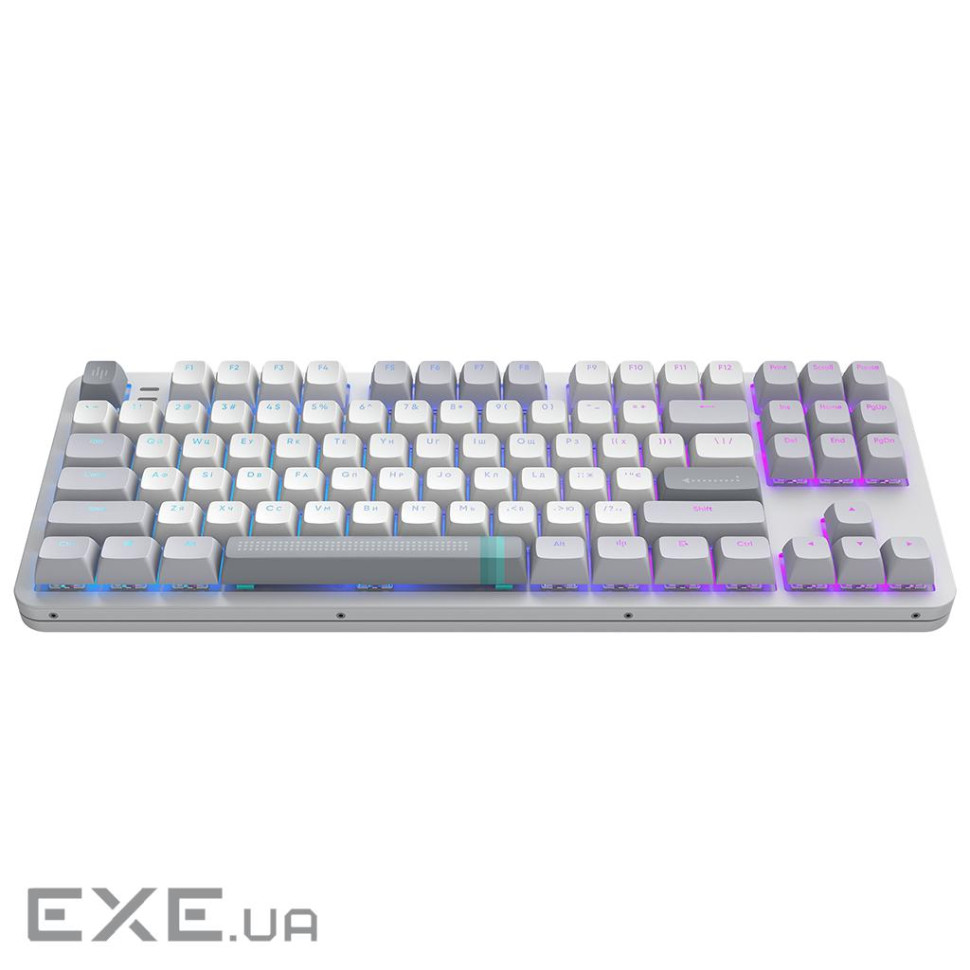 Клавіатура Dark Project ALU87 Daylight ABS RGB Mech G3MS Zircon White/Grey (DPKB_DAYLIGHT_87_ANSI_UA