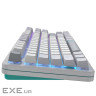 Клавіатура Dark Project ALU87 Daylight ABS RGB Mech G3MS Zircon White/Grey (DPKB_DAYLIGHT_87_ANSI_UA