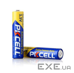 Батарейка сольова PKCELL 1.5V AAA/ R03, 2 штуки ціна за shrink, Q20 (9311)