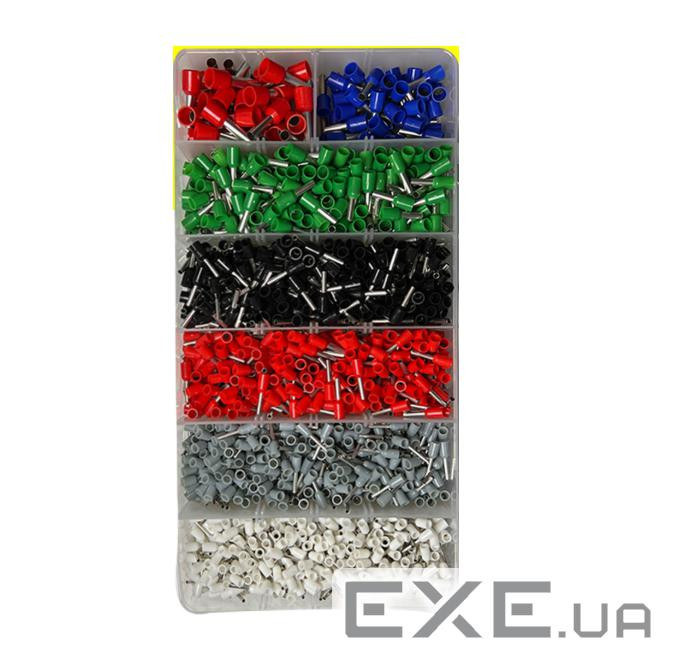 Набір клем / наконечників 1900шт (E0508w-500, E7508g-400, E1008r-350, E1508bl-300, E2508b (YT-39414) (E0508w-500, E7508g