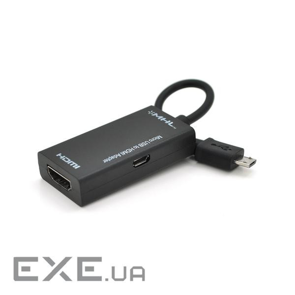 Конвертер MHL 11P на HDMI, Black, 4K / 2K, OEM (MH-MHL 11P / HDMI)