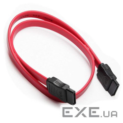 Кабель VOLTRONIC SATA 0.45м, прямий без клямки, червоний (YT-CIB-0.45)