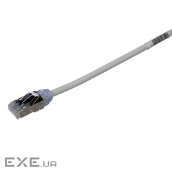 Патч-корд FTP 28AWG, кат 6A, 2.5м, сірий (STP28X2.5MIG)