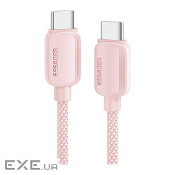 Дата кабель USB-C to USB-C 1.0m 100W pink Essager (EXCTT1-WL04-P)