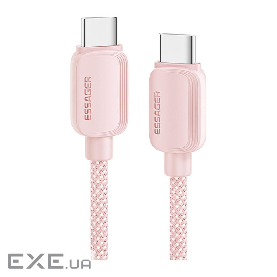 Дата кабель USB-C to USB-C 1.0m 100W pink Essager (EXCTT1-WL04-P)