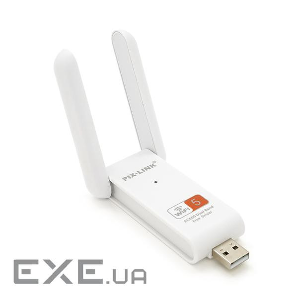 Бездротовий мережевий адаптер Wi-Fi-USB Merlion LV-UAC03D,RTL8811CU, з 2-ма ан (LV-UAC03D-RTL8811CU)