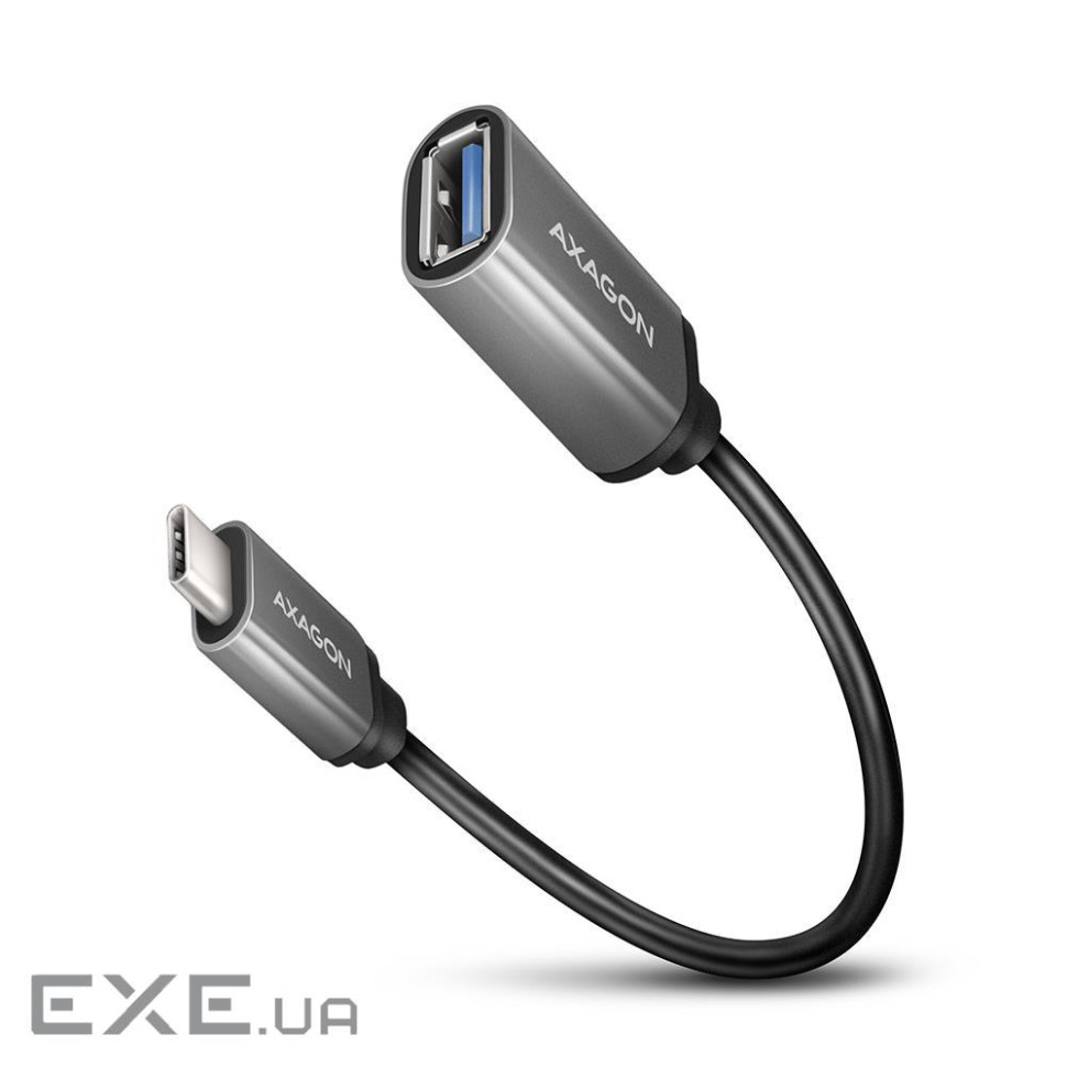 Адаптер AXAGON RUCM-AFAC USB-C <> USB-A cable adapter 0,2m, Silver