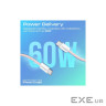 Дата кабель USB-C to USB-C 1.2m Promate (ecoline-cc120.pink)