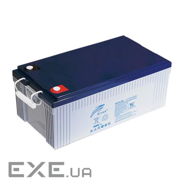 Акумуляторна батарея GEL RITAR DG12-230, Gray Case, 12V 230.0Ah (521 х 269 х 209) Q1 / 25