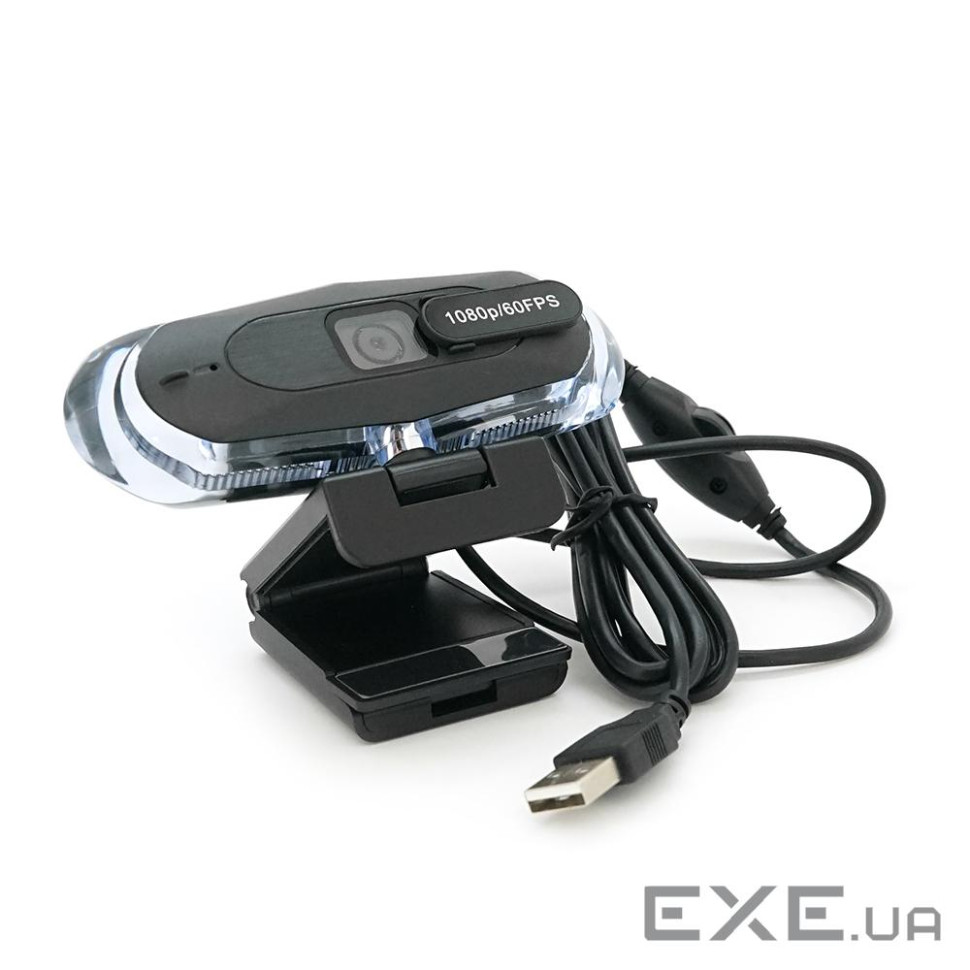 Вебкамера з гарнітурою 8821, 1080P 60fps / 2K 30fps з RGB LED підсвічуванням, пласт. корпу (YT-8821