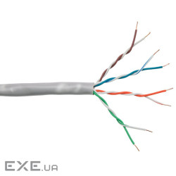 Кабель UTP, CCA, для внутрішньої прокладки, 4x2x0,48 мм, кат.5e, GTL, бухта 305 м (GTLUTP42485E305)