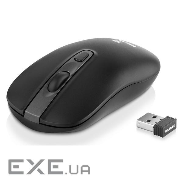 Миша бездротова REAL-EL RM-350 W Black (EL123200043)