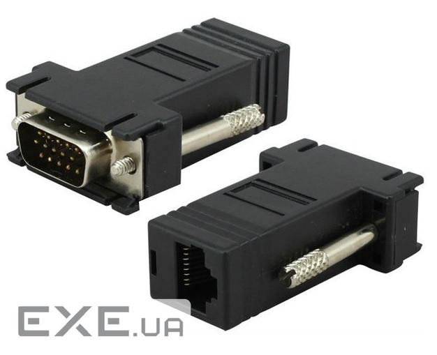 Пасивний підовжувач VGA, RJ-45 to VGA (YT-PEC(A) RJ-45 / VGA(F))