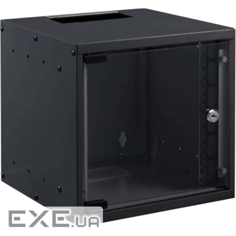 Шафа MIRSAN 10, 6U, SOHO, 306x300 мм, максимально 30 кг, чорна (MR.SOH06U30DE10.01)