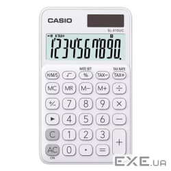 Калькулятор Casio SL-310UC-WE-W-EC, білий (CALC-CAS-SL-310UC-WE)