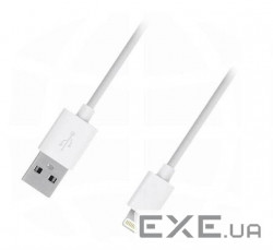 Кабель Dengos USB-Apple iPhone 5, Ipad mini White (CBL-001)