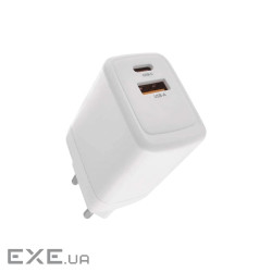 Зарядний пристрій EMOS V04G45 1xUSB-A + 1xUSB-C PD20W GaN