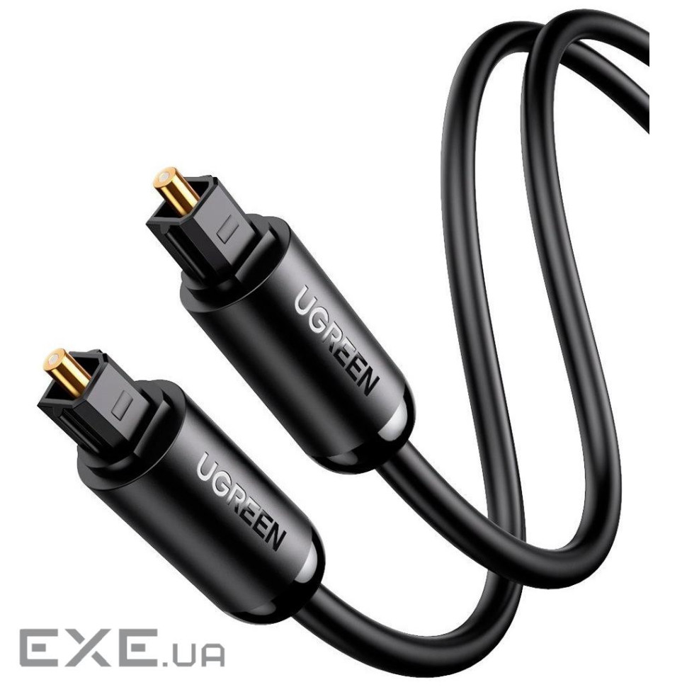 Кабель мультимедійний Optical Toslink 1.5m AV122 black Ugreen (70891) (90402816)