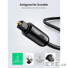 Кабель мультимедійний Optical Toslink 1.5m AV122 black Ugreen (70891) (90402816)