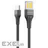 Кабель Proove Double Way Silicone Micro USB 2.4A (1m) black (CCDS20001301)