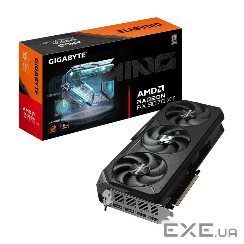 Відеокарта GIGABYTE Radeon RX 9070 XT Gaming 16G (GV-R9070XTGAMING-16GD)