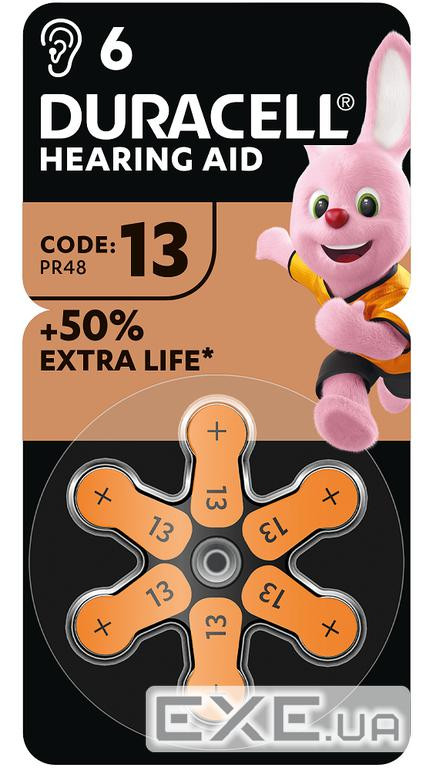 Батарейка Duracell PR48 / 13 * 6 (5004322)
