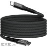 Магнітний кабель живлення та синхронізації Verbatim 60 Вт /USB-C-USB-C /120 см-чорний (31859)