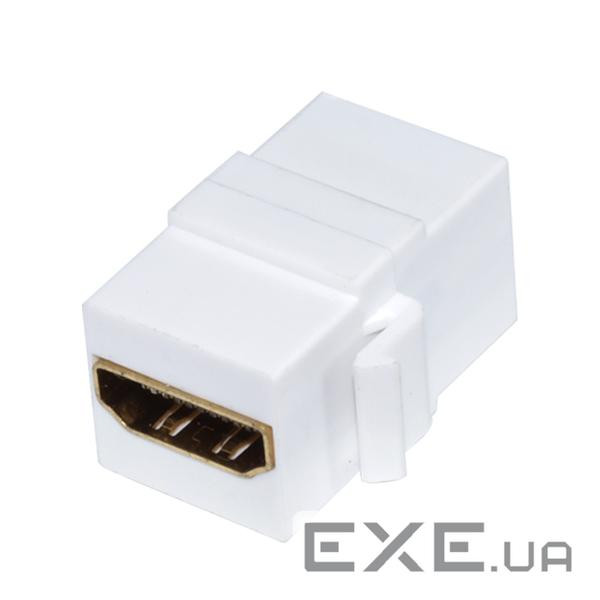Перехідник моніторний Lucom HDMI F/F (Keystone), прямий адаптер (62.09.8133-1)