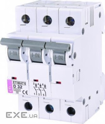 Автоматичний вимикач ETI ETIMAT 6 3p D 32A (6kA) (2164519)