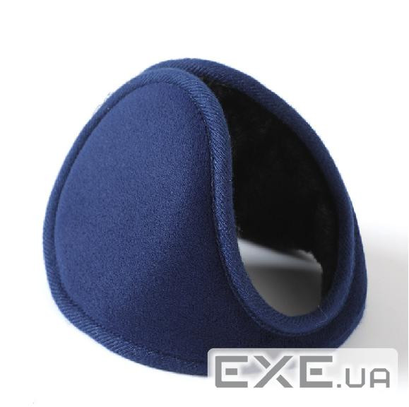 Зимові теплі амбушюри / навушники, плюш / оксамит, синій (WEP / Be)