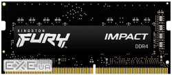Модуль пам'яті для ноутбука SoDIMM DDR4 16GB 3200 MHz Impact Kingston Fury (ex.HyperX) (KF432S20IB/16