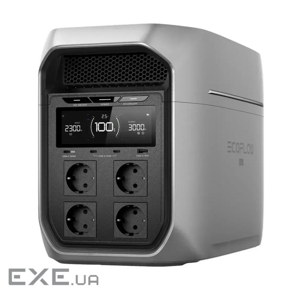Портативная зарядная станция EcoFlow DELTA 3 Max Plus (LiFePO4 2048 Вт&middot,ч), 4000 циклов, м