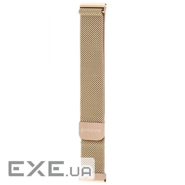 Ремінець Proove Metal Loop 22 mm gold (WBMLUW22MM30)