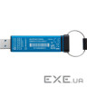 USB флеш накопичувач Kingston 128GB IronKey Keypad 200 AES-256 Encrypted Blue USB 3.2 (IKKP200/128GB)