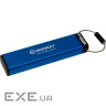 USB флеш накопичувач Kingston 128GB IronKey Keypad 200 AES-256 Encrypted Blue USB 3.2 (IKKP200/128GB)