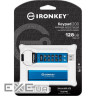 USB флеш накопичувач Kingston 128GB IronKey Keypad 200 AES-256 Encrypted Blue USB 3.2 (IKKP200/128GB)
